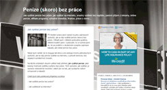 Desktop Screenshot of penize.bezprace.info